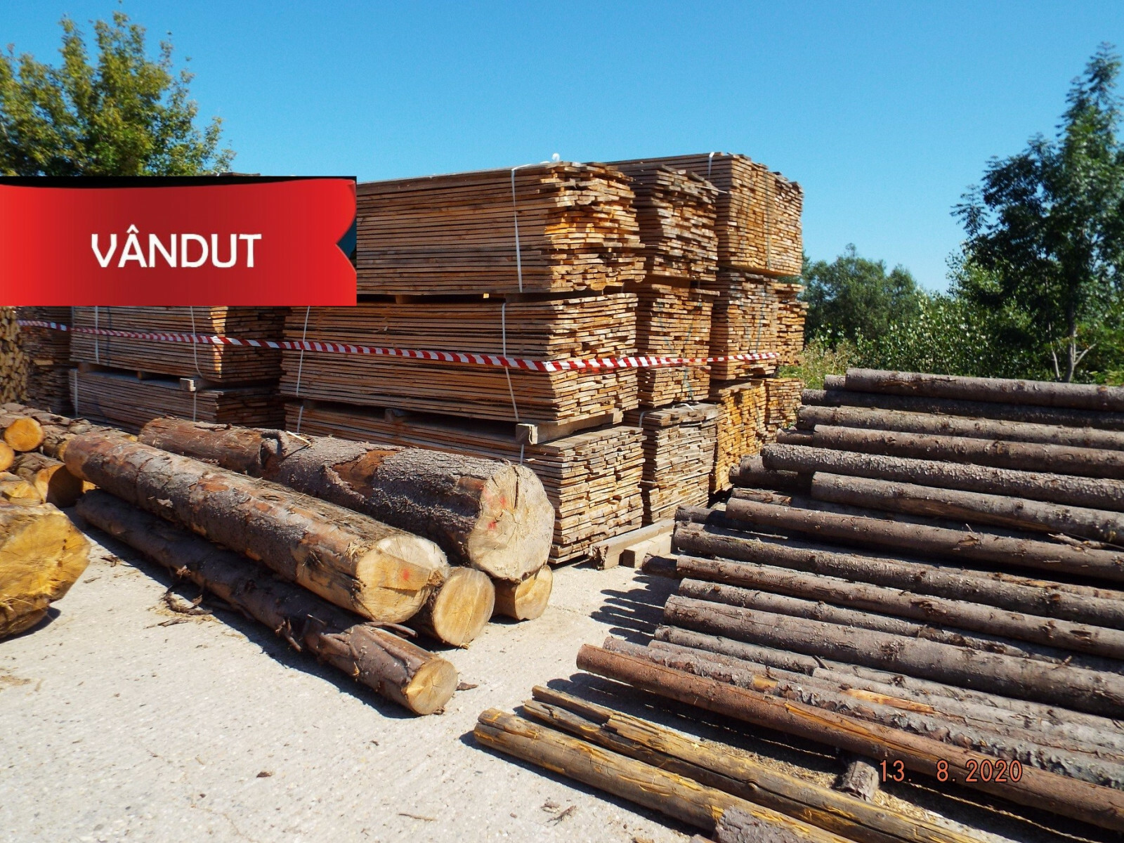 Material Lemnos: Lot 2 - 43,13m3 cherestea rașinoasă, molid 3.299buc scândură 3ml lungime (a II-a licitatie)